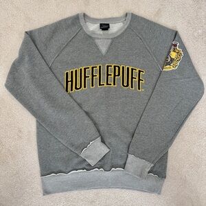 Universal Gray Hufflepuff Women's Crewneck Sweater